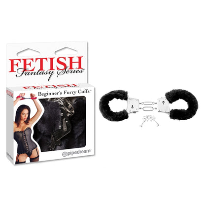 Furry Love Cuffs in Black
