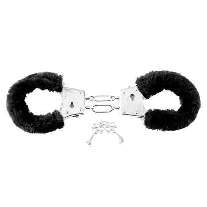 Furry Love Cuffs in Black