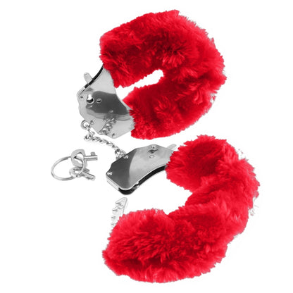 Furry Love Cuffs in Red