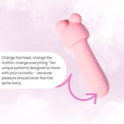 Charlotte, Interchangeable-Head Clitoral Vibrator