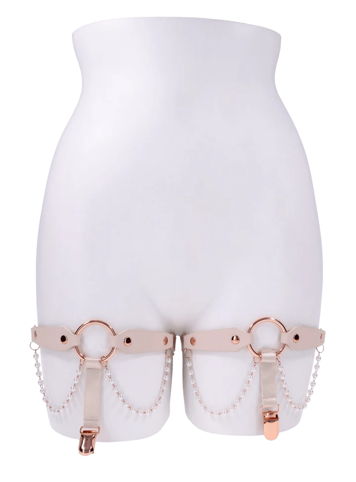 Peaches 'n CreaMe Pearl Garters - Anastasia's Bedroom Lingerie