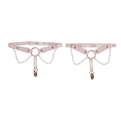 Peaches 'n CreaMe Pearl Garters - Anastasia's Bedroom Lingerie