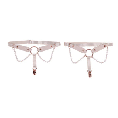 Peaches 'n CreaMe Pearl Garters - Anastasia's Bedroom Lingerie