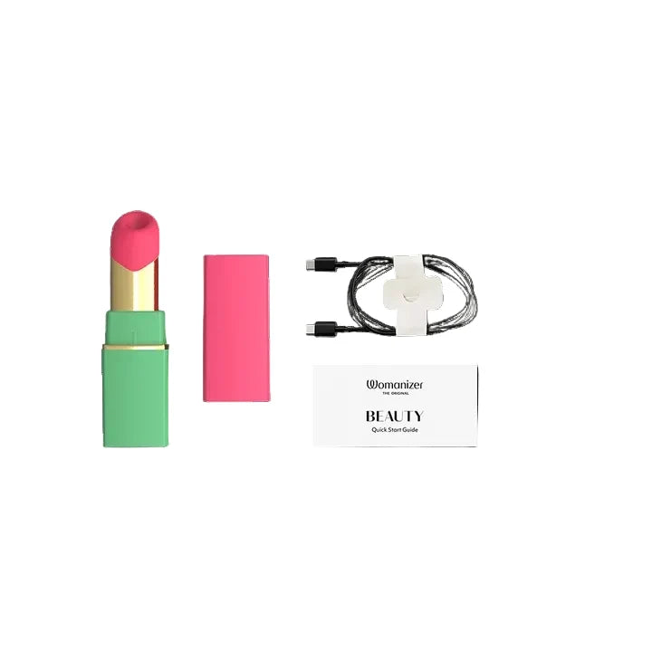 Lipstick Clitoral Stimulator in Green and Pink - Anastasia's Bedroom Lingerie