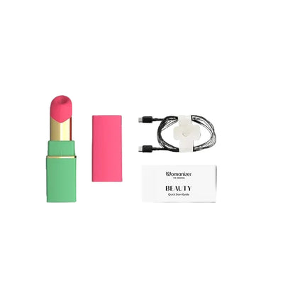 Lipstick Clitoral Stimulator in Green and Pink - Anastasia's Bedroom Lingerie
