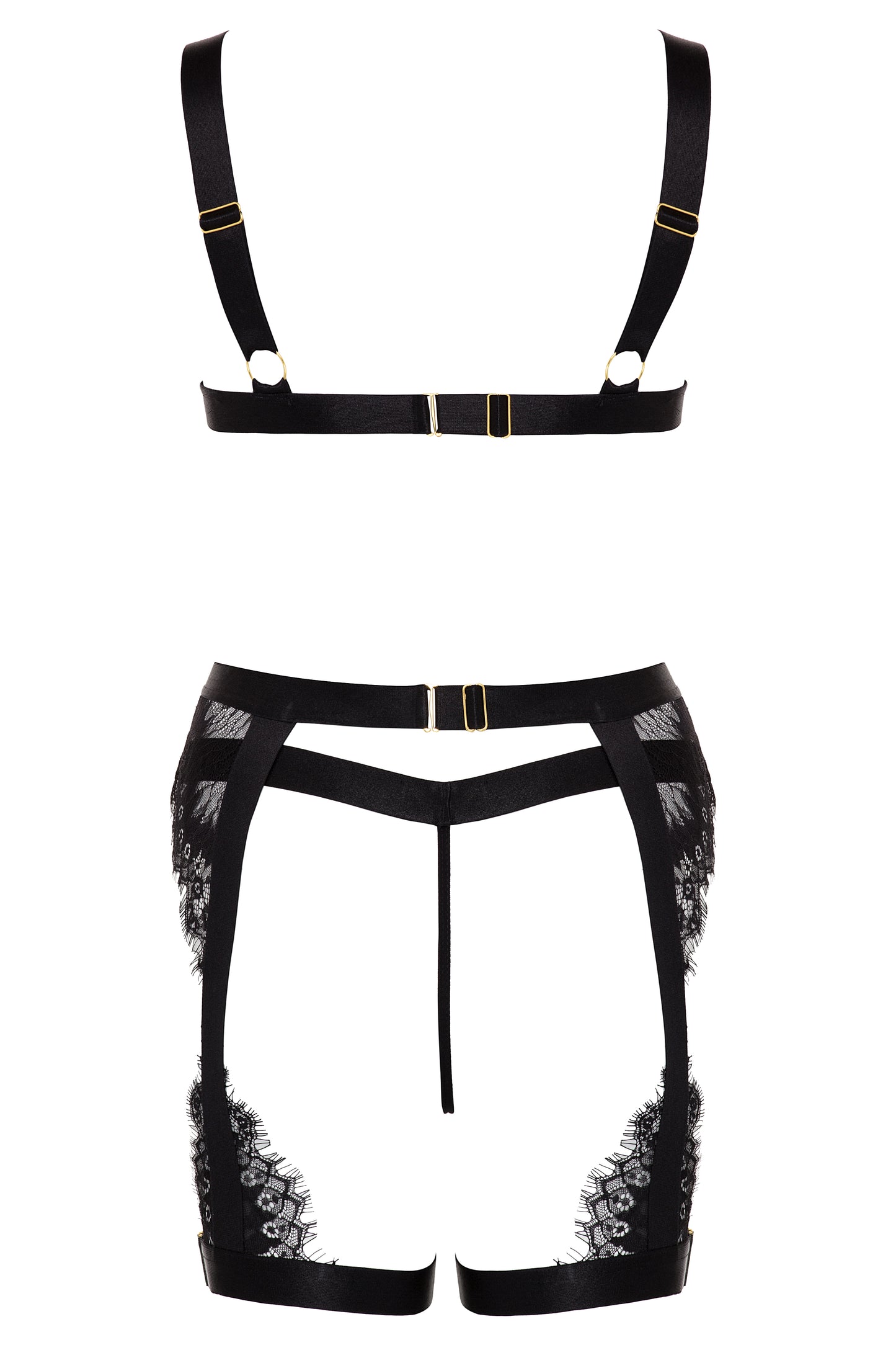 Anastasia's Bedroom Lingerie Janet Eyelash Lace 3-Piece Bra Set featuring delicate lace details and matching lingerie pieces.