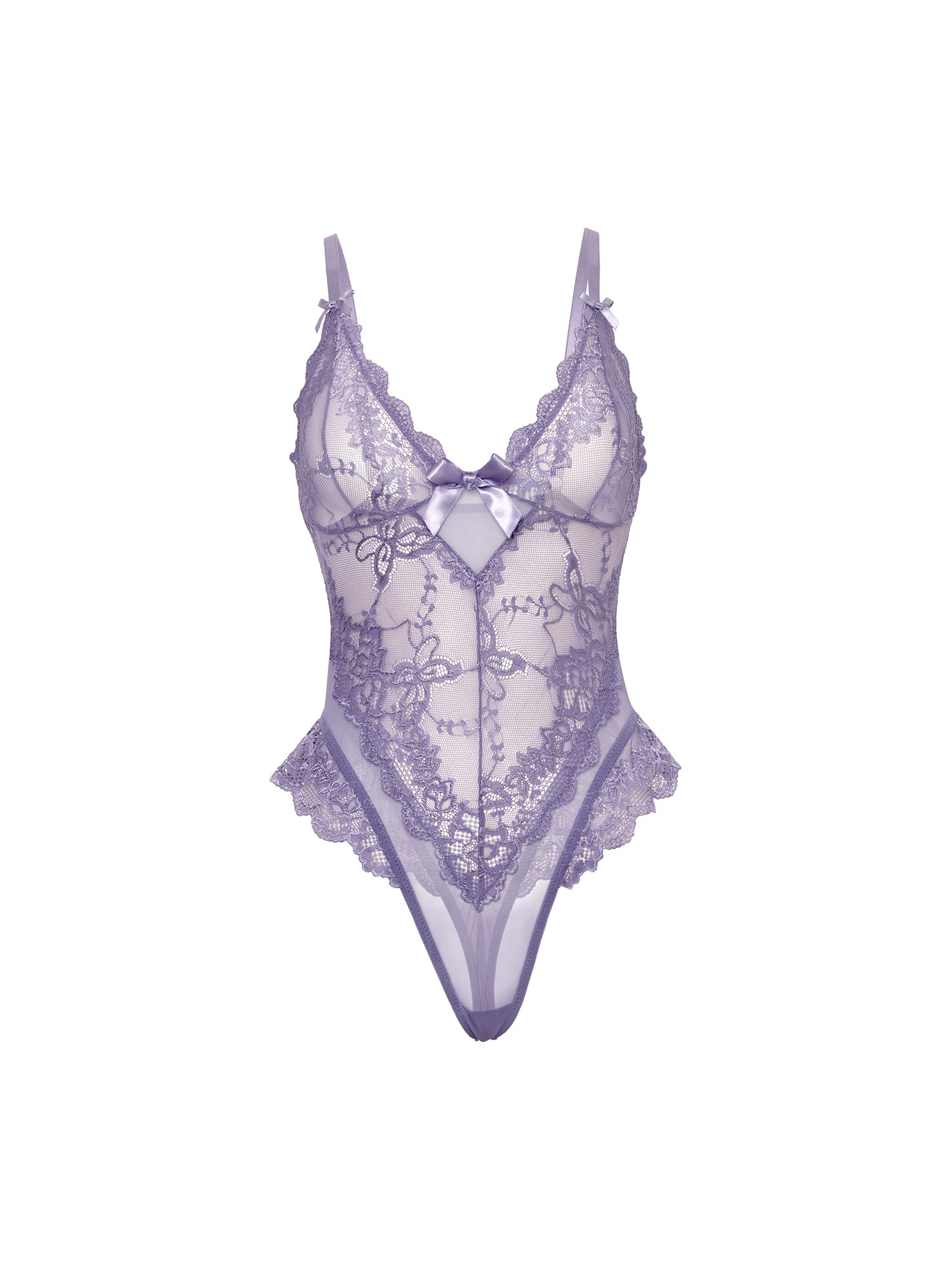 Valentine Teddy in Purple - Anastasia's Bedroom Lingerie