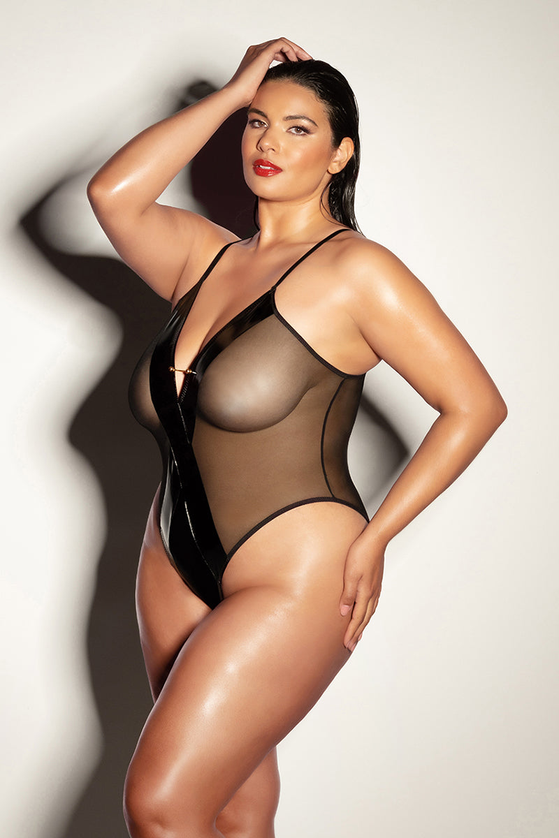 Fetish Finesse Sheer Teddy - Anastasia's Bedroom Lingerie