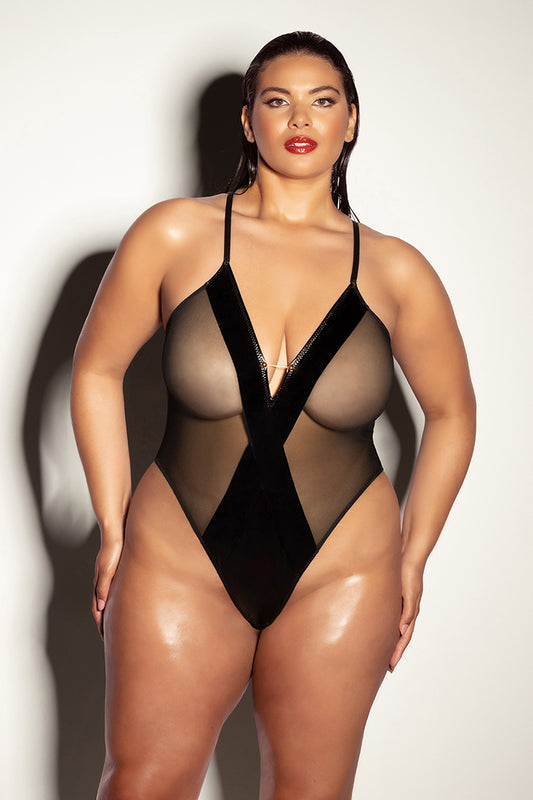 Fetish Finesse Sheer Teddy - Anastasia's Bedroom Lingerie