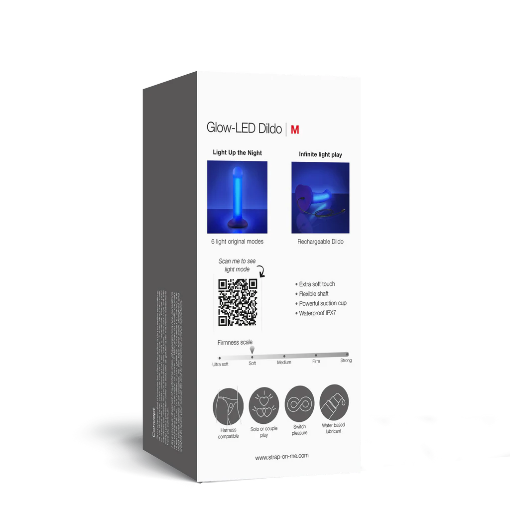 Glow LED Dildo - M - Anastasia's Bedroom Lingerie