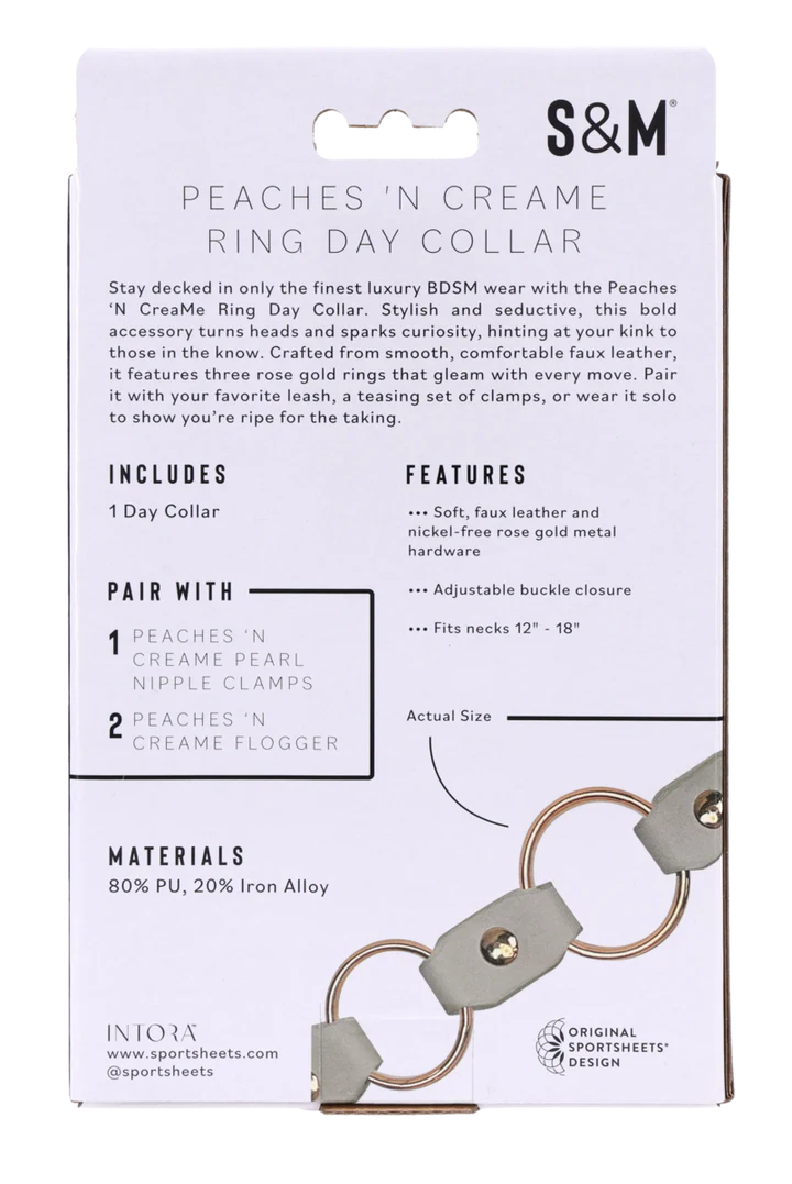 Peaches ‘N CreaMe Ring Day Collar - Anastasia's Bedroom Lingerie