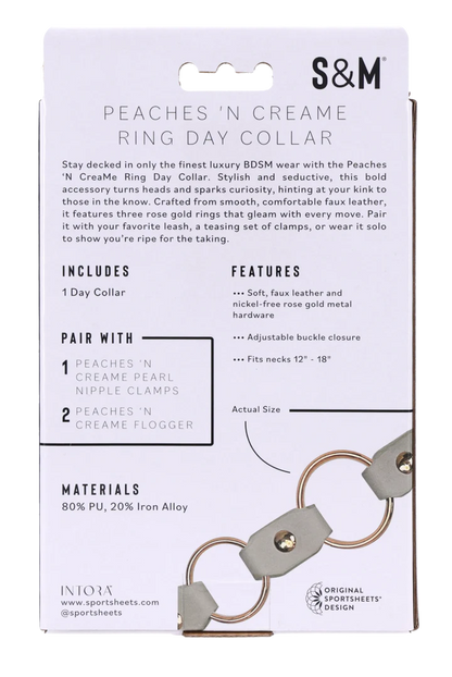 Peaches ‘N CreaMe Ring Day Collar - Anastasia's Bedroom Lingerie