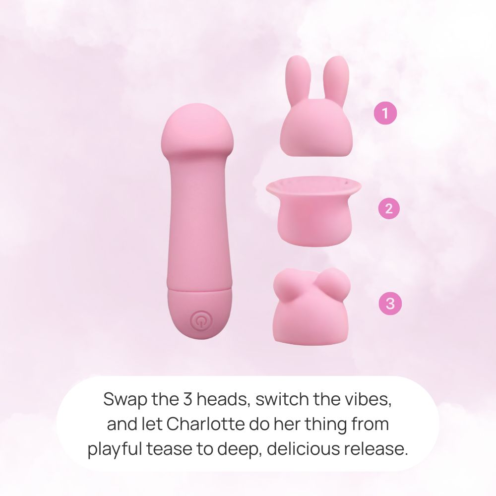 Charlotte, Interchangeable-Head Clitoral Vibrator