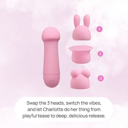 Charlotte, Interchangeable-Head Clitoral Vibrator