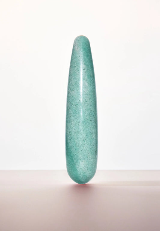 Indian Jade Original Crystal Wand by Anastasia's Bedroom Lingerie, featuring a polished jade crystal with intricate detailing