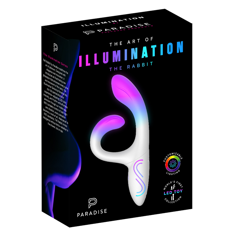 Illumination by Paradise Rabbit Vibrator with realistic design, soft silicone texture, and ergonomic shape for comfortable use.