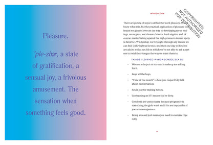Book cover for "My Pleasure: An Intimate Guide to Loving Your Body and Having Great Sex" by Anastasia's Bedroom Lingerie.