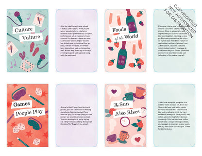 Cover of "52 Cheap Dates at Home" book by Anastasia's Bedroom Lingerie, featuring vibrant title text and cozy home date illustrations.