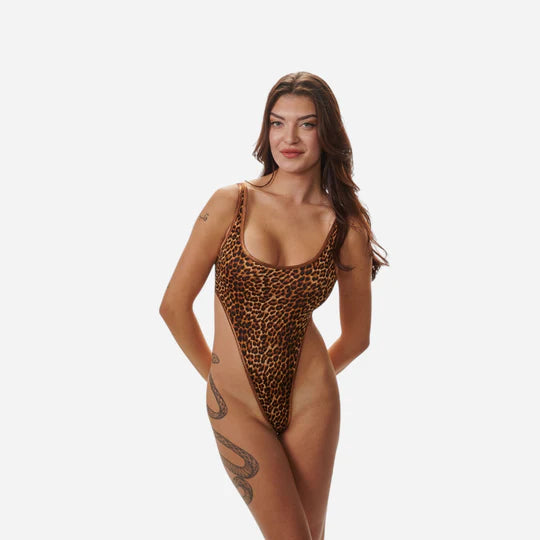 Malibu Bodysuit in Lepord Print