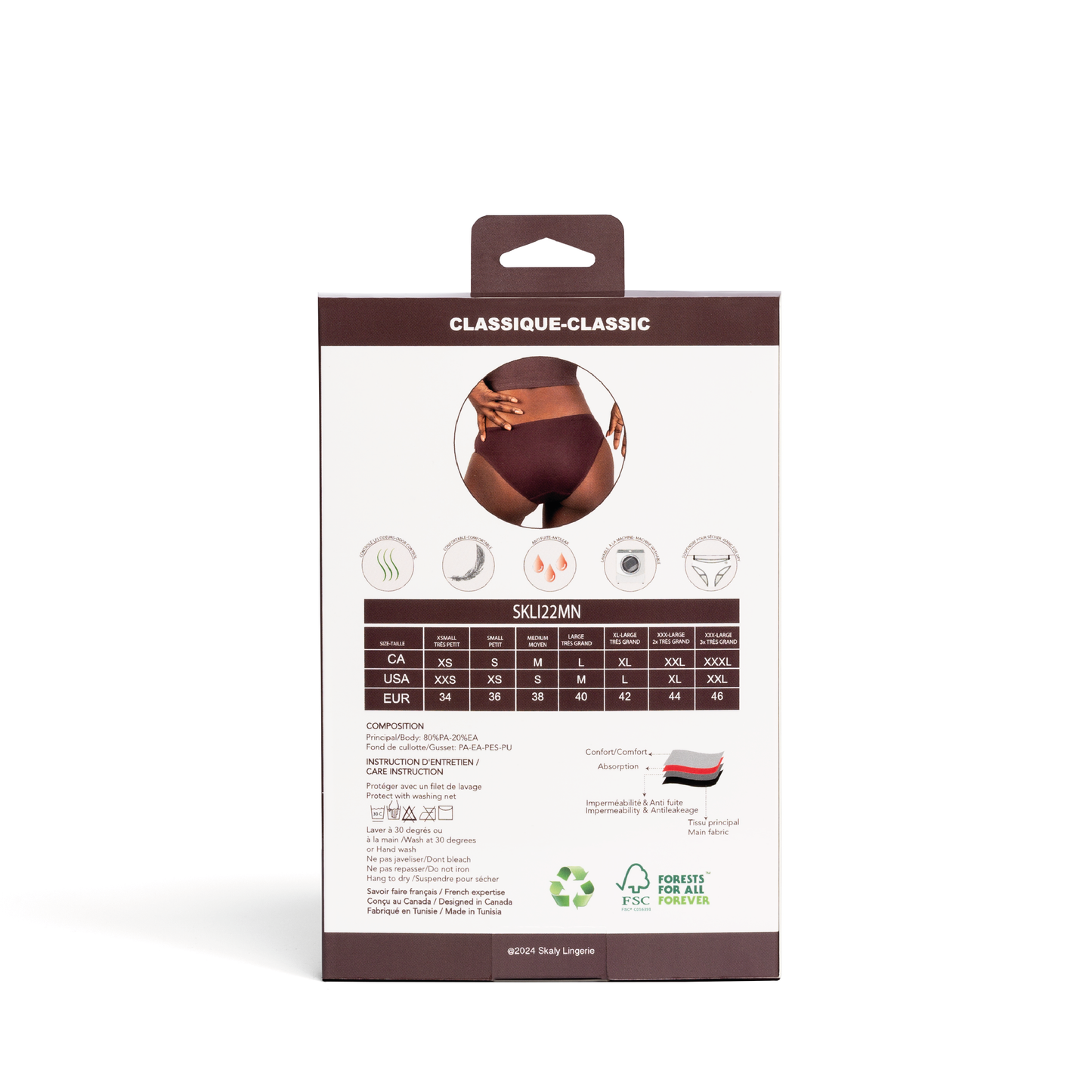 Salam Period Panties in Brown