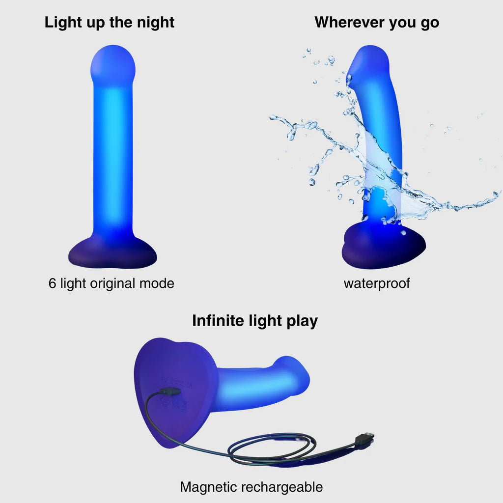 Glow LED Dildo - M - Anastasia's Bedroom Lingerie