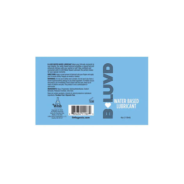B-Luvd Water-Based Lubricant