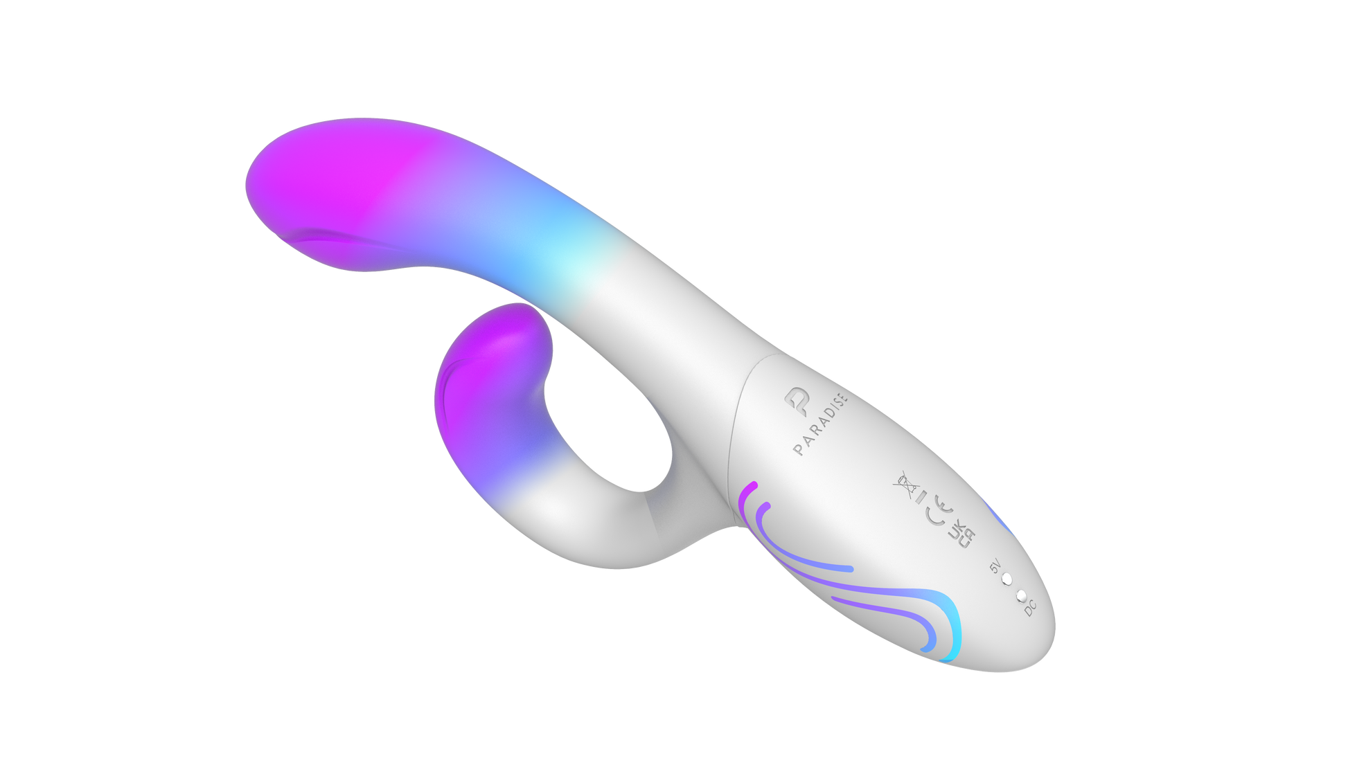 Illumination by Paradise Rabbit Vibrator in soft pink, featuring a realistic rabbit shape with textured surface and flexible design.
