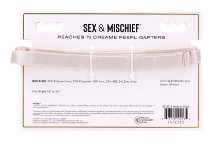 Peaches 'n CreaMe Pearl Garters - Anastasia's Bedroom Lingerie