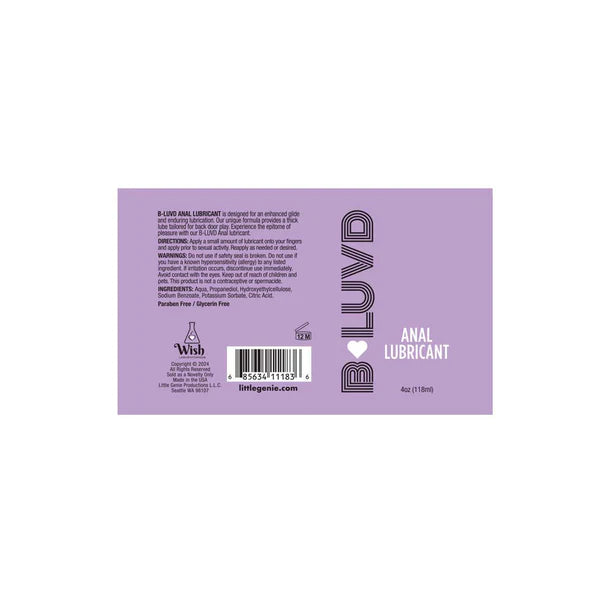 B-Luvd Anal Lubricant