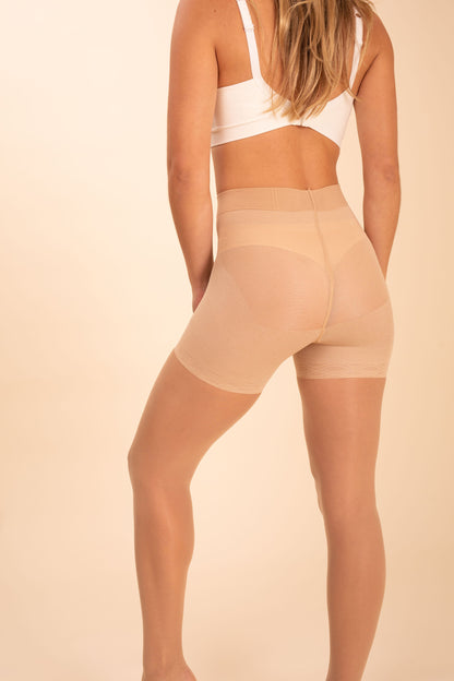 Sheer Contour Tights in Ivory - Anastasia's Bedroom Lingerie