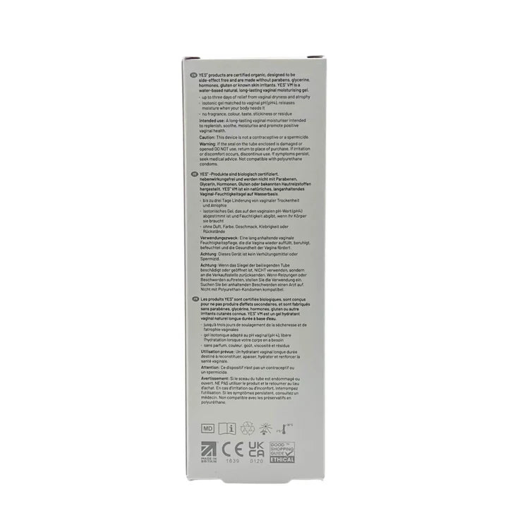 YES VM Vaginal Organic Moisturizer - Anastasia's Bedroom Lingerie